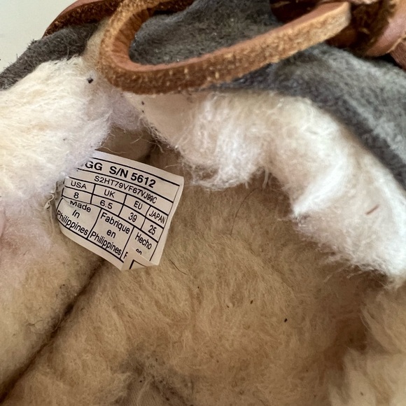 UGG Women’s Dakota Suede Slippers in Pewter Grey, size 8 - Picture 9 of 9